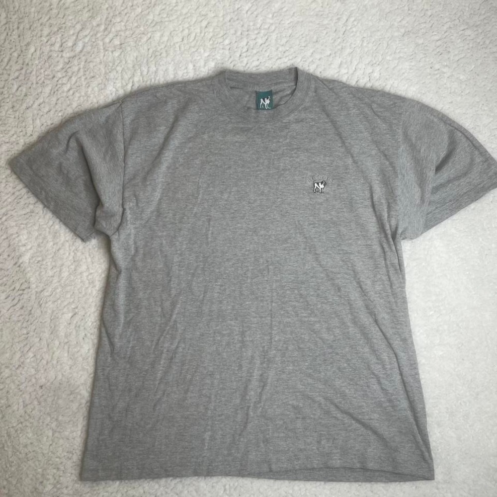 Vintage big dogs embroidered tshirt men's grey‎ 90s boxy xxl
